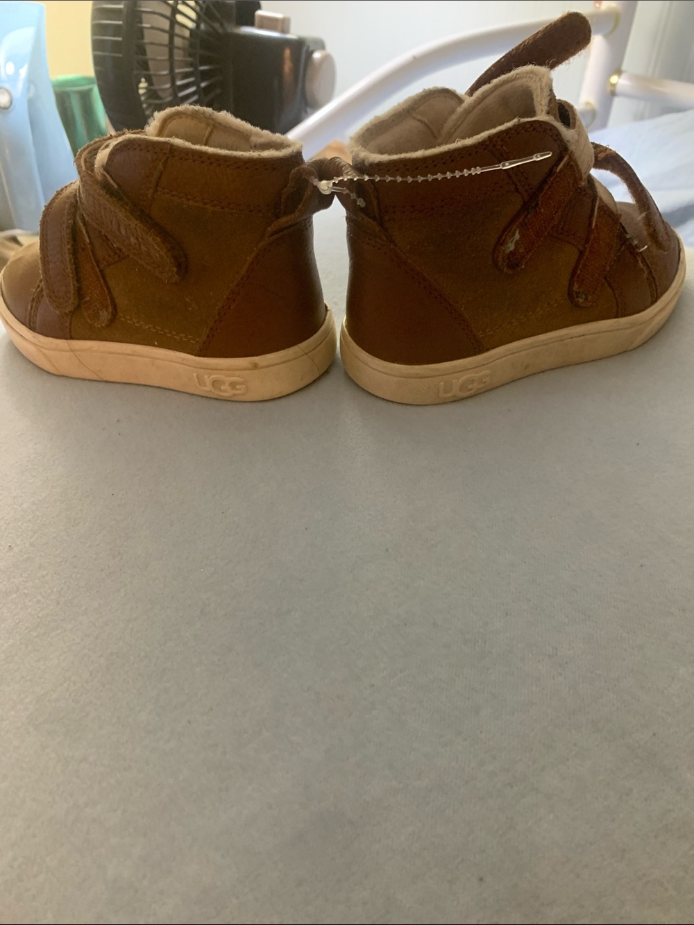 UGG Kids Brown Suede High-Top Shoes